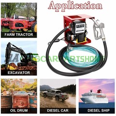 110V 550W Electric Diesel Oil Fuel Transfer Pump Self Priming +Hose Fuel Nozzle