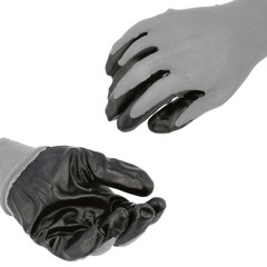 Grey Nitrile Dipped Cut Resistant Industrial Work Gloves, Size: S/M/L/XL/2XL