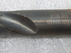 GUHRING GDQH 20.5 mm HSS Drill Bit 10-1/4” OAL made in Germany .807 inch