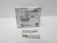 100/Box – Burndy YAV102TC10 Cu Compression Lugs 2-Hole #10 Stud 14-10AWG 518204
