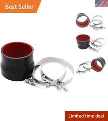 Straight Reducer Coupler Silicone Hose ID 3.5inch to 4inch 4-Ply with Stainle…
