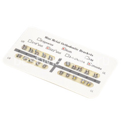 Dental Orthodontic MIM Monoblock Brackets Metal Mini Roth/MBT 0.022/0.018 Hook
