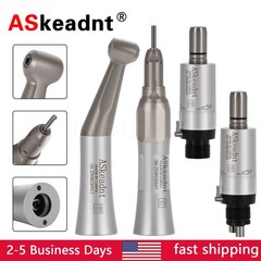 Dental Slow Low Speed Handpiece Straight Contra Angle Air Motor 4/2Holes AS