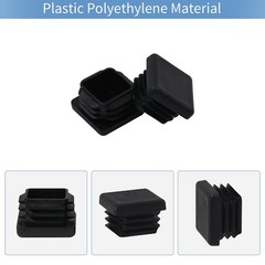 1 1×1 Square Tube End Cap Plastic Plugs 12Pack 1×1 1 Inch Square Tubing Plug