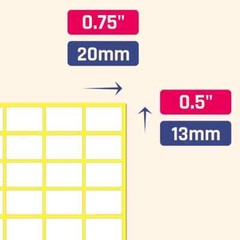 900 Pcs Matte Small White Labels Stickers Blank Labels Removable Price Tags Lab