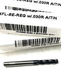 5PC Carbide Plus CP-22420 1/8″ 4FL Corner Radius End Mill .03R Carbide AlTiN NEW