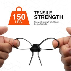 Contractor Series Dual Loop Impact Resistant Heat Stabilized Cable Ties, 13″,…