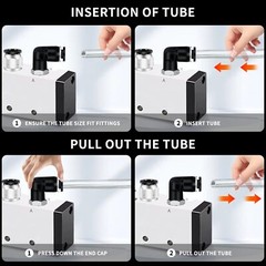5/16 Push to Connect Fittings Kit – 5/16 Inch Tube OD x 1/8 Inch NPT Thread M…
