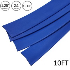 2:1 Heat Shrink Tubing Tube 1.25″ Bule Glue Waterproof Dual Wall Wires Wrap
