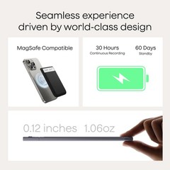 Note AI Voice Recorder, Note Taker w/Case, App Control, Transcribe & Summariz…
