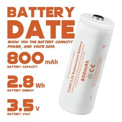 Replacement 3.5V 800mAh NiCd Rechargeable Battery for Otoscope 71000-A/C