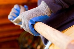 G & F 3108 String Knit Latex Dipped Work Gloves Nitrile Coated General Purpose