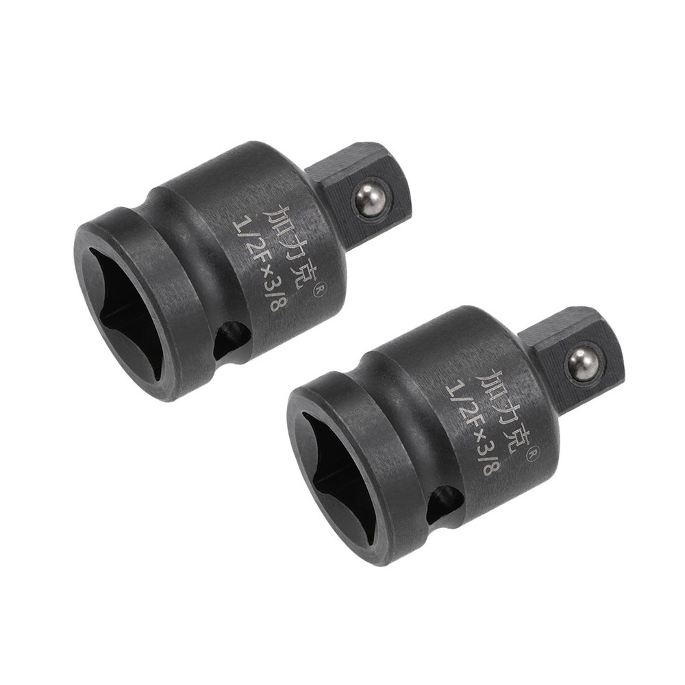 2pcs 1/2″ x 3/8″ Drive Impact Socket Reducer Female to Male Cr-Mo