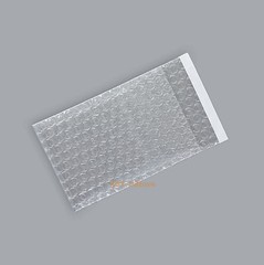 100 Small Bubble Bags 2.5 x 3+1 Inch (6.5 x 8+2cm) Self Seal Clear Packing Pouch