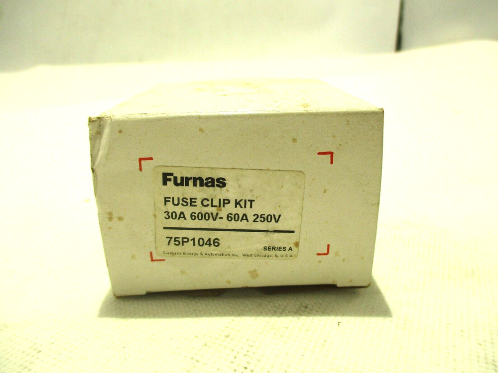 NEW FURNAS 75P1046 FUSE CLIP KIT 30A/AMP 600V 60A/AMP 240V