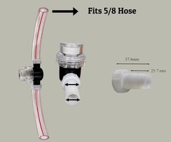 Melasty Inline Milker Filter with 5/8″ Inch Hose for Milking Machines Combo
