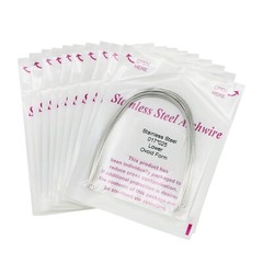 100 Pcs Dental Orthodontic Stainless Steel Recrangular Arch Wire Ovoid Form