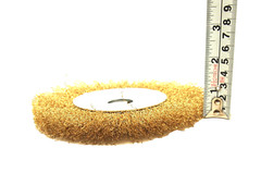 2PC 6” Crimped Wire Wheel Brush 1/2” Thick Deburring Bench Grinder 590306