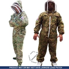 Medium Adult Beekeeper Full Bee Suit with Fence Veil – Camouflage Conceal Green