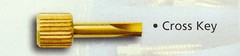Dental Screw Post Key Wrench by * NORDIN * for screw posts == Cross Key