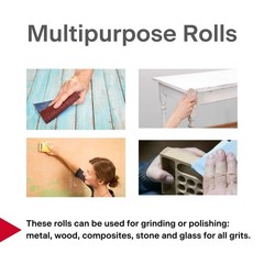 Vsm 2 X 50Yd 150 220 Grit Very Fine Aluminum Oxide Sanding Shop Roll F-Weight