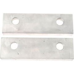 1 Pair Gibraltar Soft Aluminum Vise Jaws, Flat/No Step, 5/8″ Thick x 4″ Wide