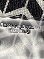 Vinyl Tag Protector size # 8 lot of 60 Bedford 3-1/8 x 6-1/4 plastic