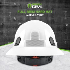 Full Brim Hard Hat Vented Construction Safety Helmet OSHA Approved Cascos