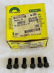 100 Count Holo-Krome 73102 3/8″-24 x 3/4 UNRF Fine Thread Socket Head Cap Screws