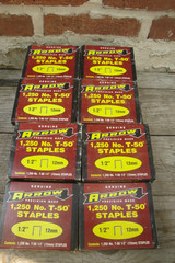 30 BOXES – Arrow T-50 1/2 Inch 12 mm Staples 1,250-CT Each 37,500 Total T50