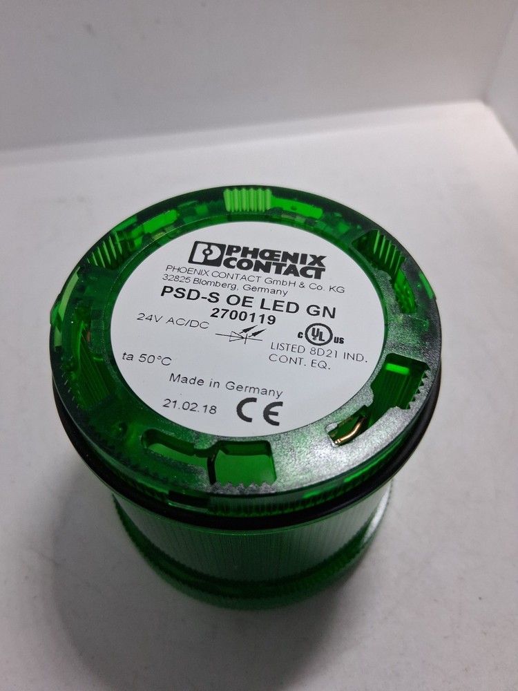 PHOENIX CONTACT PSD-S OE LED GN STACK LIGHT GREEN LED 24VAC/DC