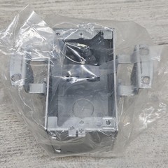 RACO 6239NI Floor Box Kit Nickel Plated Concealed Duplex Receptacle 15A 125V