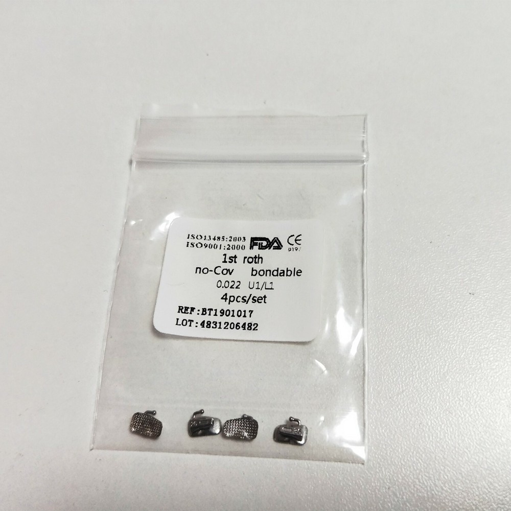 50 Sets Dental Buccal Tubes 1ST/2ND Roth/Mbt 022 No-cov U1/L1 Mesh Base 4Pcs/set