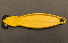 Klever Koncept K9 Safety Cutter KCJ-2Y Yellow 10 Pack