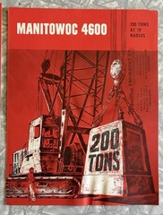 3 1950’S MANITOWOC FULL LINE SHOVELS CRANES DRAGLINES SALES BROCHURES + 4600