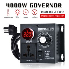 AC 110V/220V 4000W New SCR Electronic Voltage Regulator Fan Speed Controller