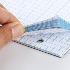 Graph Paper Pad 8.5×11 Inches, 55 Sheets, 3-Hole Punched for Engineers