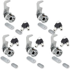 US General 5/8 Inch Black Toolbox Lock Replacement, Keyed Alike Cabinet Cam