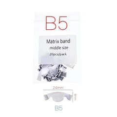 20 Pcs/Pack Dental Springclip Saddle Contoured Metal Matrices Matrix Band Tools