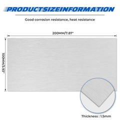2 Pack Aluminum Sheet Metal 4×8″ 16 Gauge Plate T651 6061 Flat Craft Metal