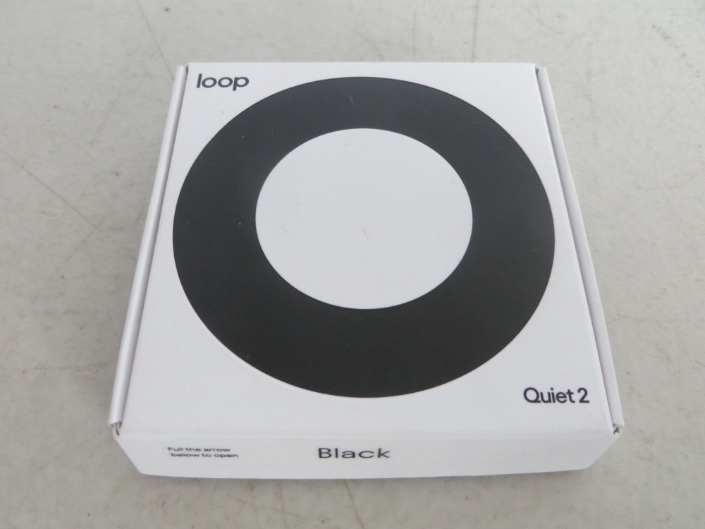 Loop Quiet 2 Noise Reduction Earplugs 14/21 Black New Open Box