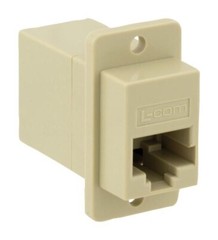 ( 1 pc) Modular Coupler Connector Jack, ECF504-8SK, L-Com, 8X8K STRAIGHT
