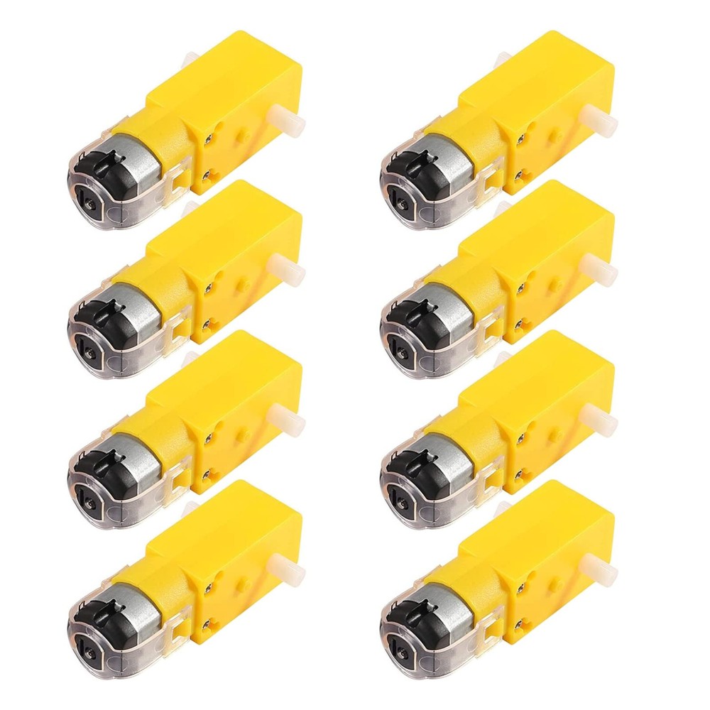 8pcs TT Motor DC Electric Motor 3V-6V Dual Shaft Geared Motor Magnetic Gearbox E