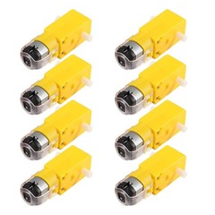 8pcs TT Motor DC Electric Motor 3V-6V Dual Shaft Geared Motor Magnetic Gearbox E