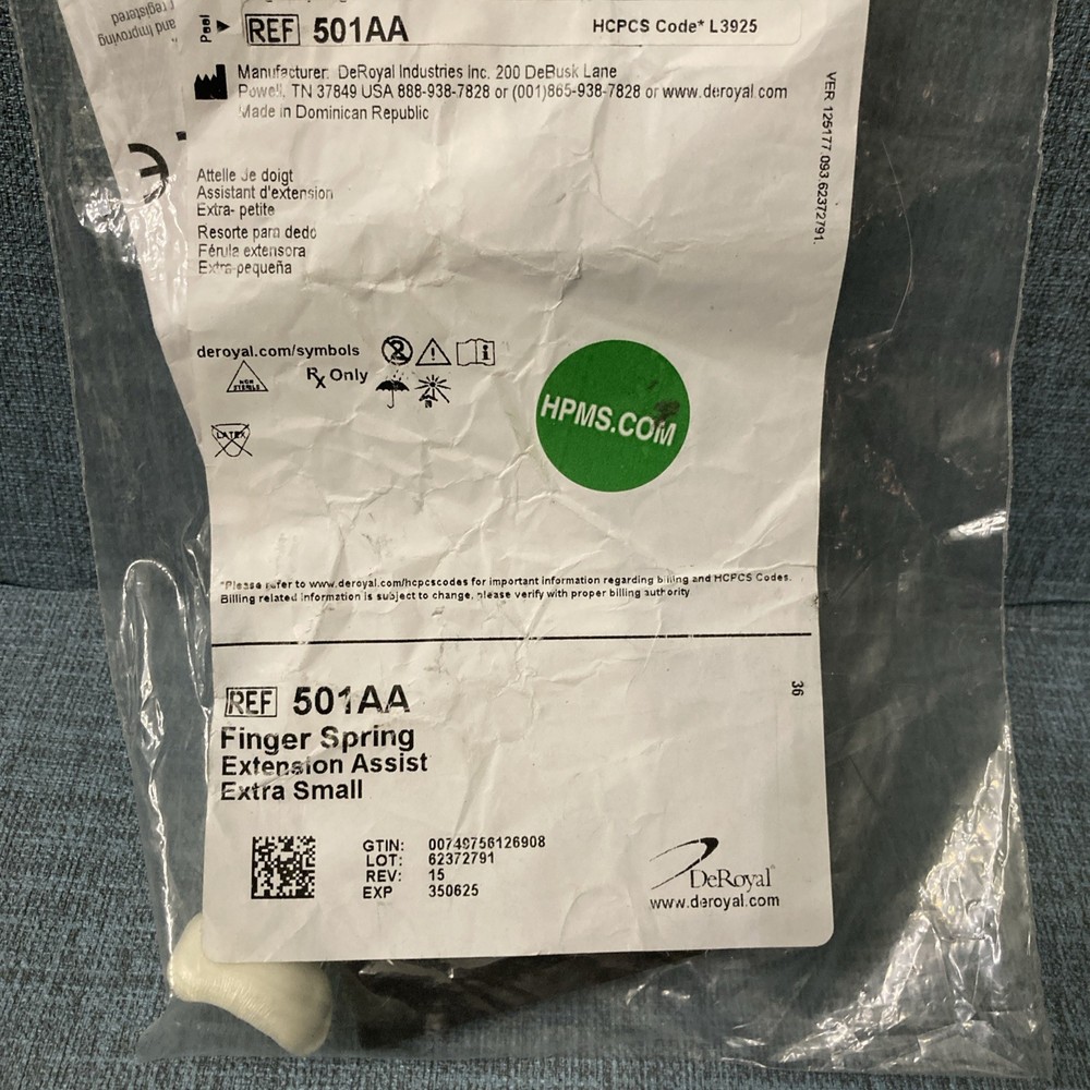 DeRoyal 501AA Extra Small Finger Spring (Brand New)