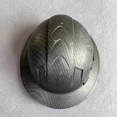 Pyramex Carbon Hard Hat Adult Adjustable Work Oilfield Type 1 Class C READ