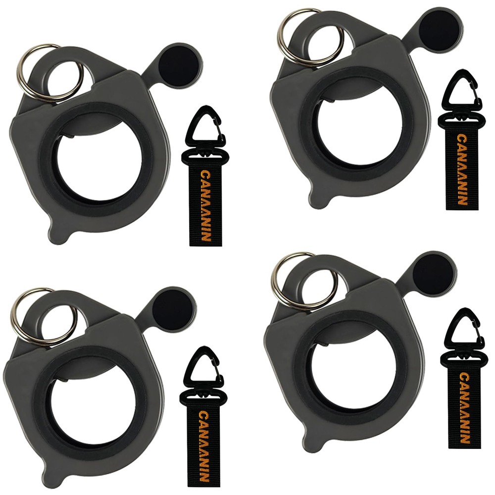 Gray Zip Tie Holder Cable Organizer Portable Safe Storage Organization 4 PCS