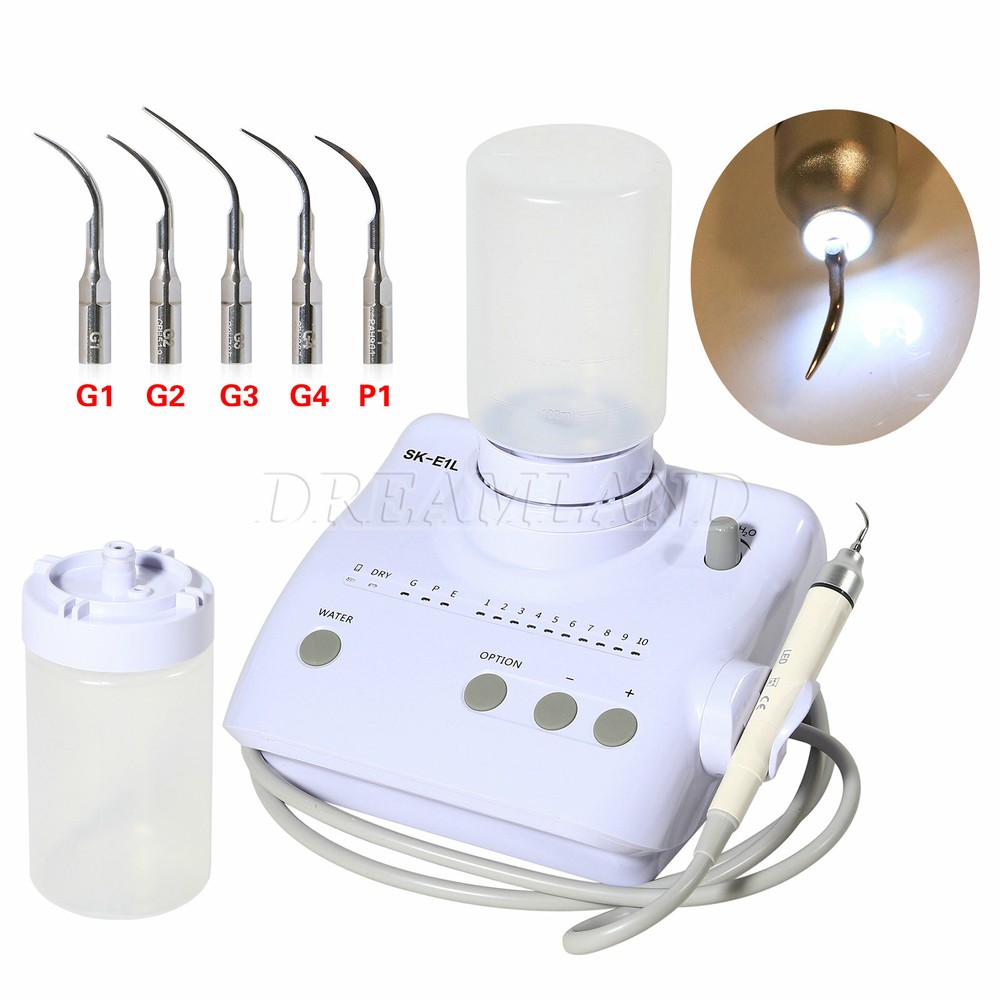 Dental Ultrasonic Scaler + 2 Bottles for EMS Cavitron SKYSEA / LED Handpiece