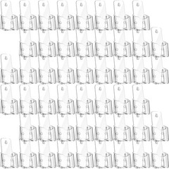 50 Pieces Acrylic Brochure Holder 4 x 8 Inches Rack Card Holder Clear Pamphle…