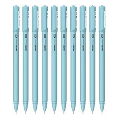 Hauser XO 0.7mm Ball Pen Blister Pack | Sleek Body 1 Count (Pack of 10), Blue